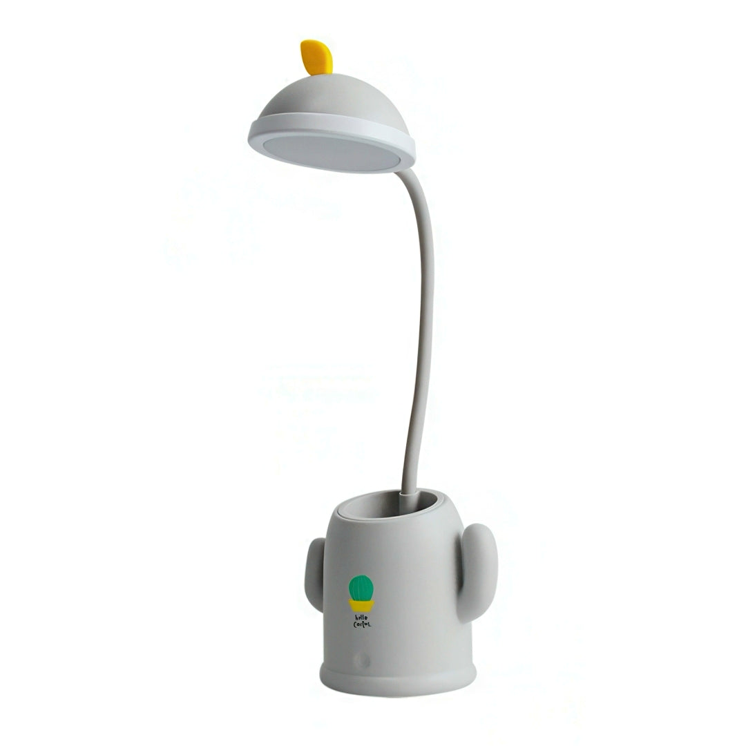 Rechargeable Desk Lamp with Cactus Shaped Pen Holder