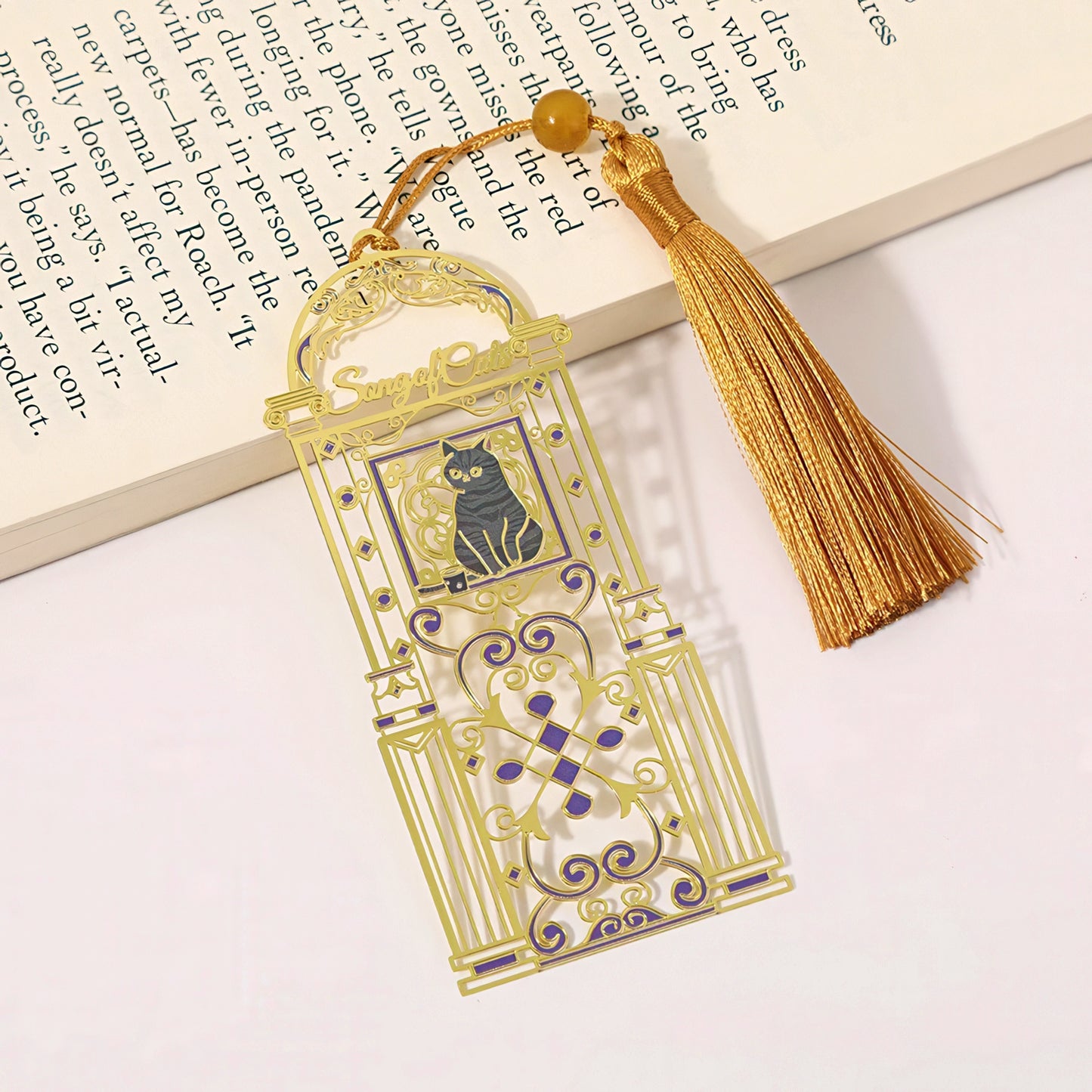 Royal Song of Cats Metal Bookmark