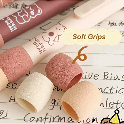 Cute Soft Grip Erasable Gel Pen Set
