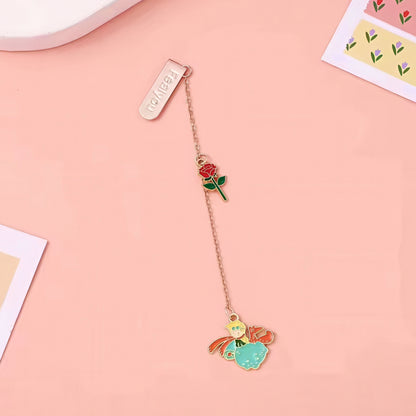 Little Prince Themed Metal Charm Bookmark