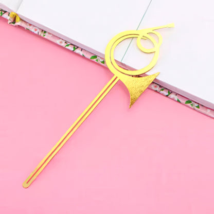 Musical Themed Metal Bookmark