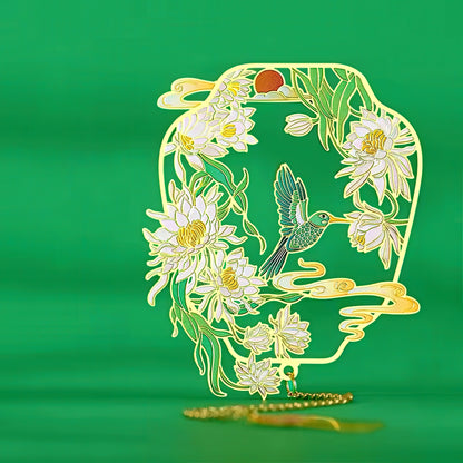 Oriental Fortune Creatures Themed Metal Bookmark