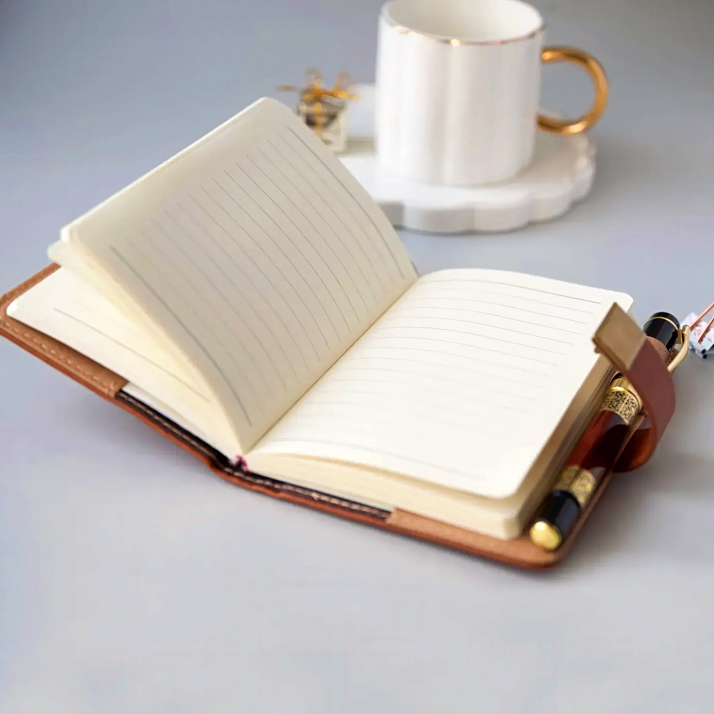 A6 Retro Style Pocket Notebook with Combination Lock