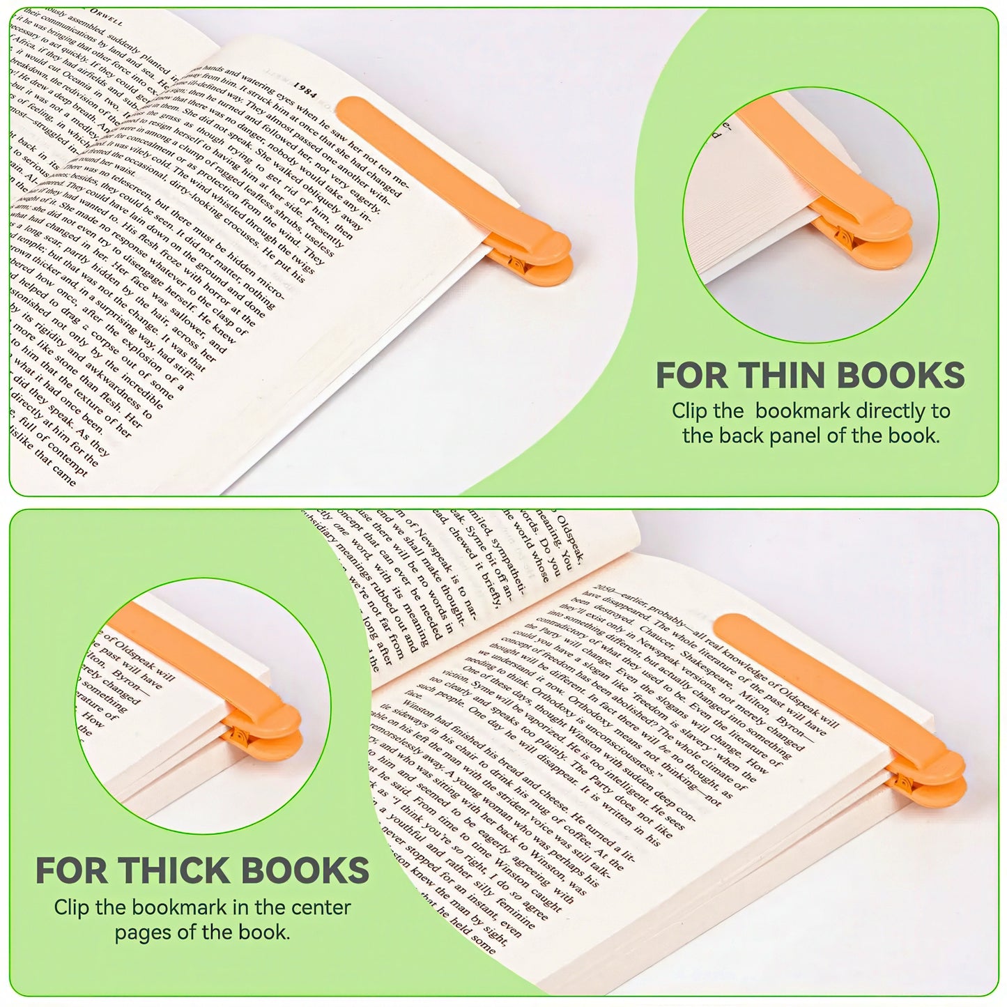 Colorful Smart Silicone Bookmark Set