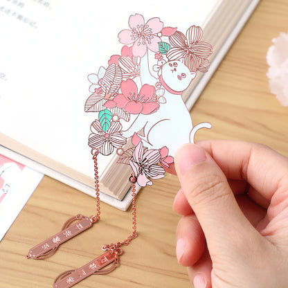 Delicate Animals Chinese Theme Metal Bookmark