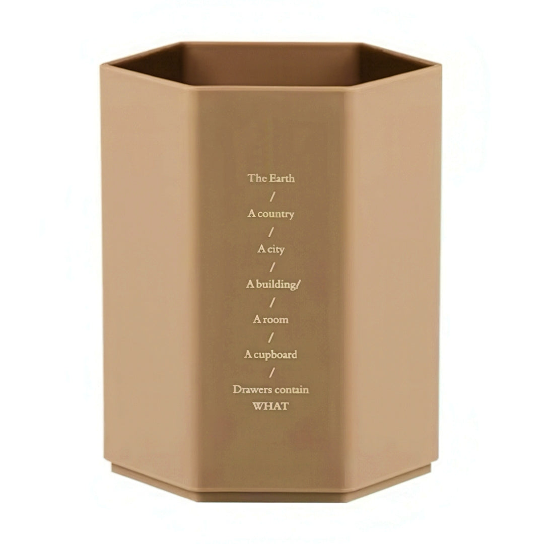 Hexagonal Plastic Pen Holder