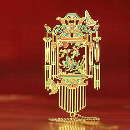 Oriental Fortune Creatures Themed Metal Bookmark