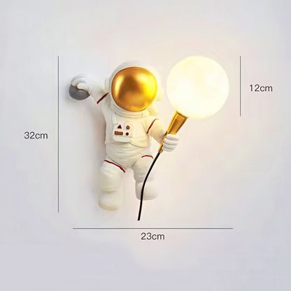 3D Astronaut Holding Moon Table Lamp