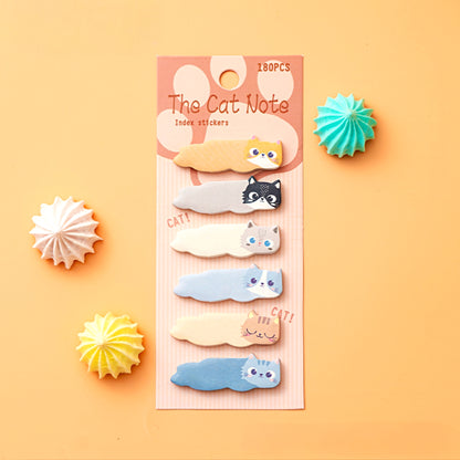 Cute Lying Cats Sticky Index Tabs