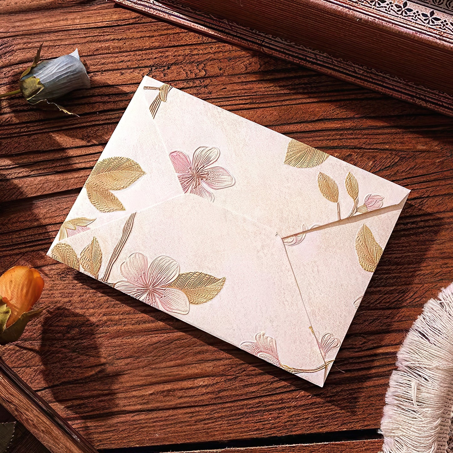 Elegant Floral Brocade Style Envelopes