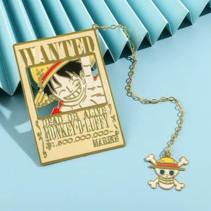 'One Piece' Manga Theme Metal Bookmark