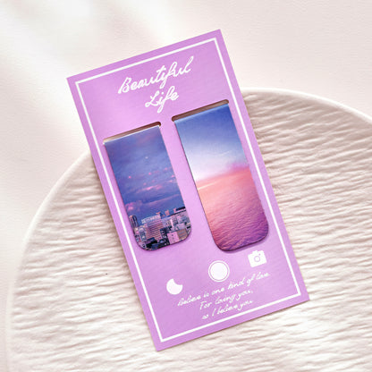 Beautiful Scenery Magnetic Bookmark Set