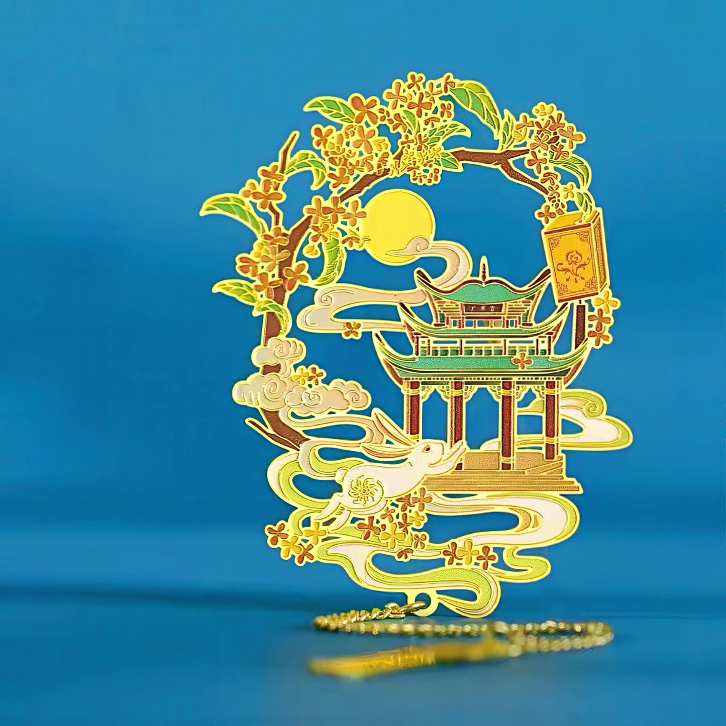 Oriental Fortune Creatures Themed Metal Bookmark