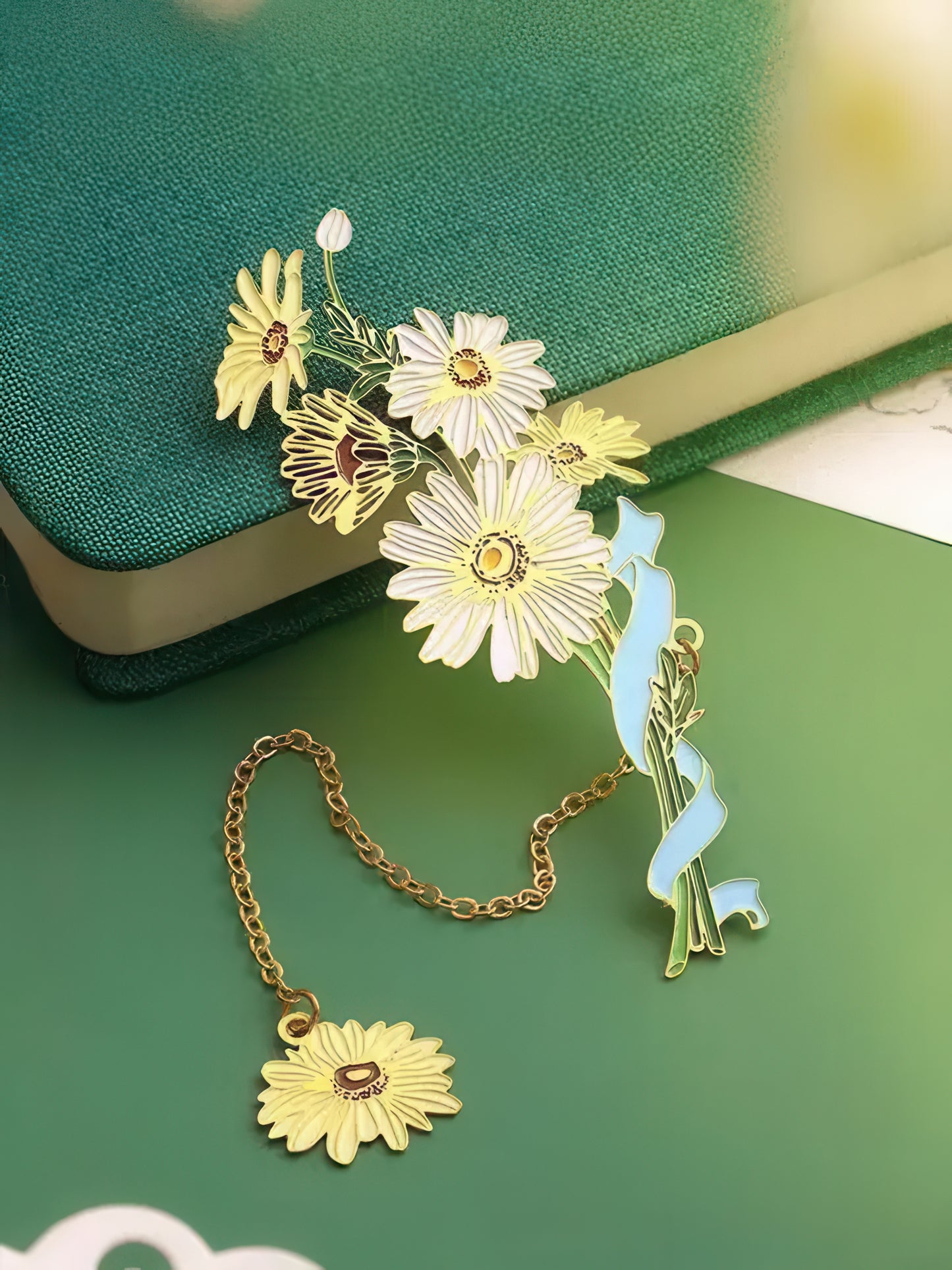 Talking with Flowers Metal Bookmark