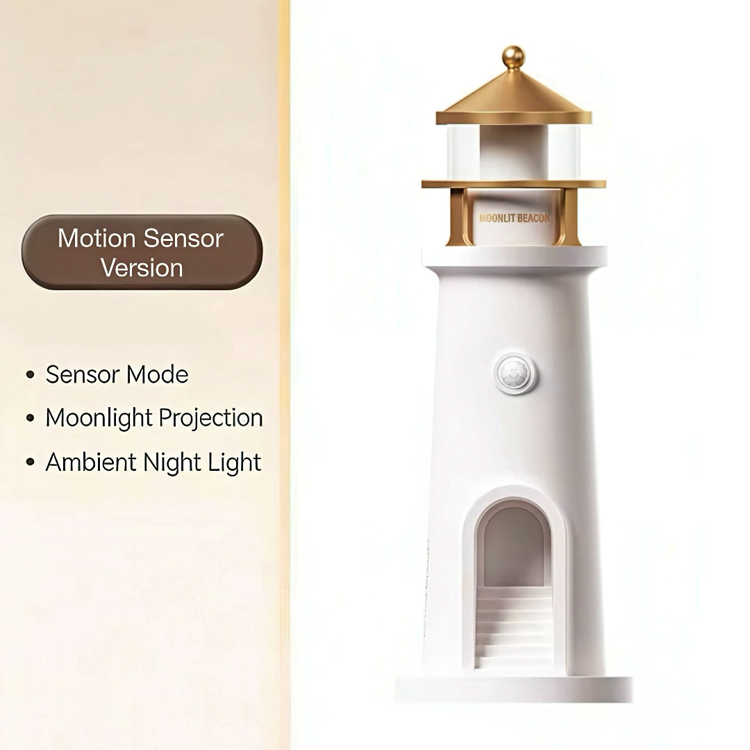 Lighthouse Rechargeable Nightlight with Moon Projector