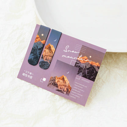 Beautiful Landscape Magnetic Bookmark Set