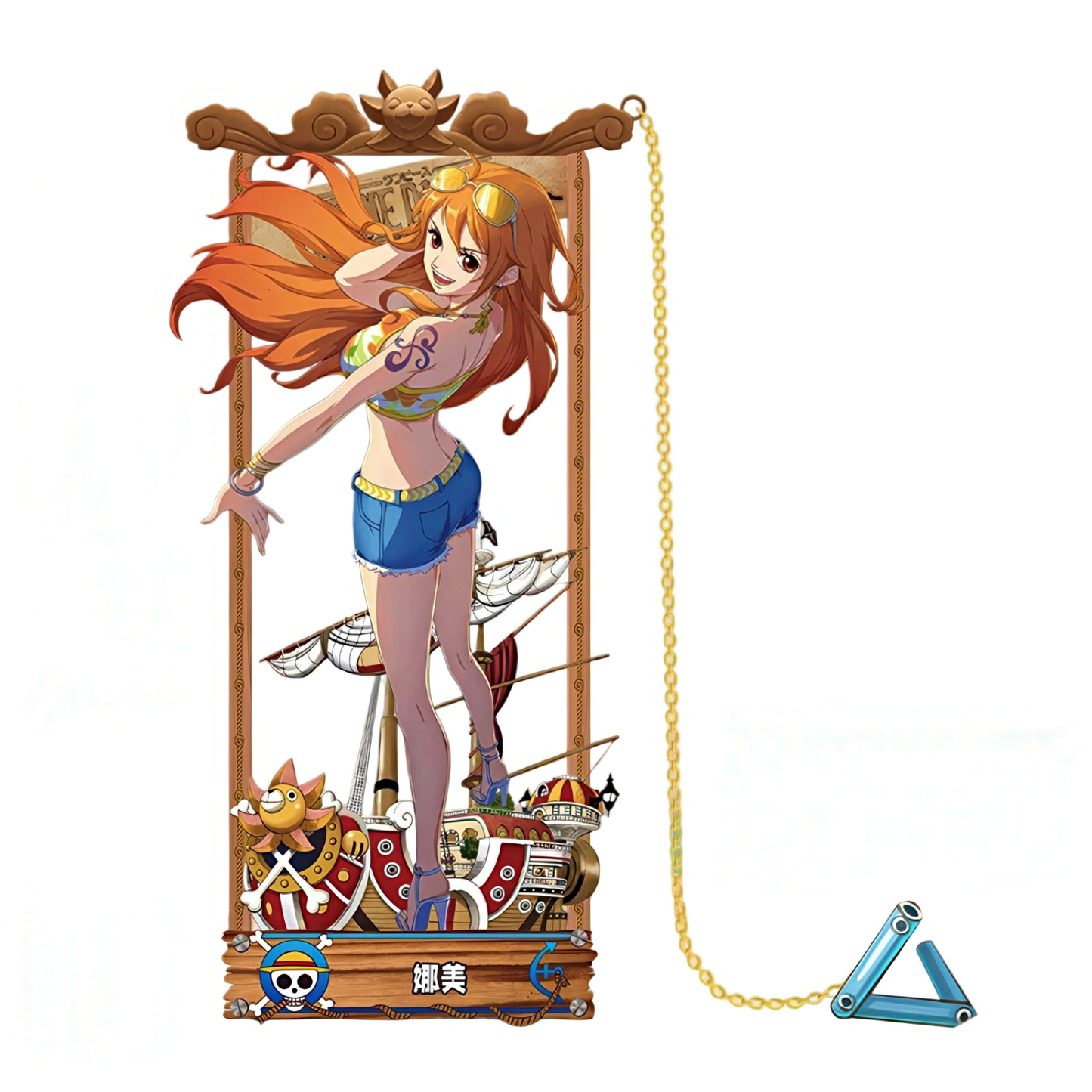 One Piece Manga Characters Metal Bookmark