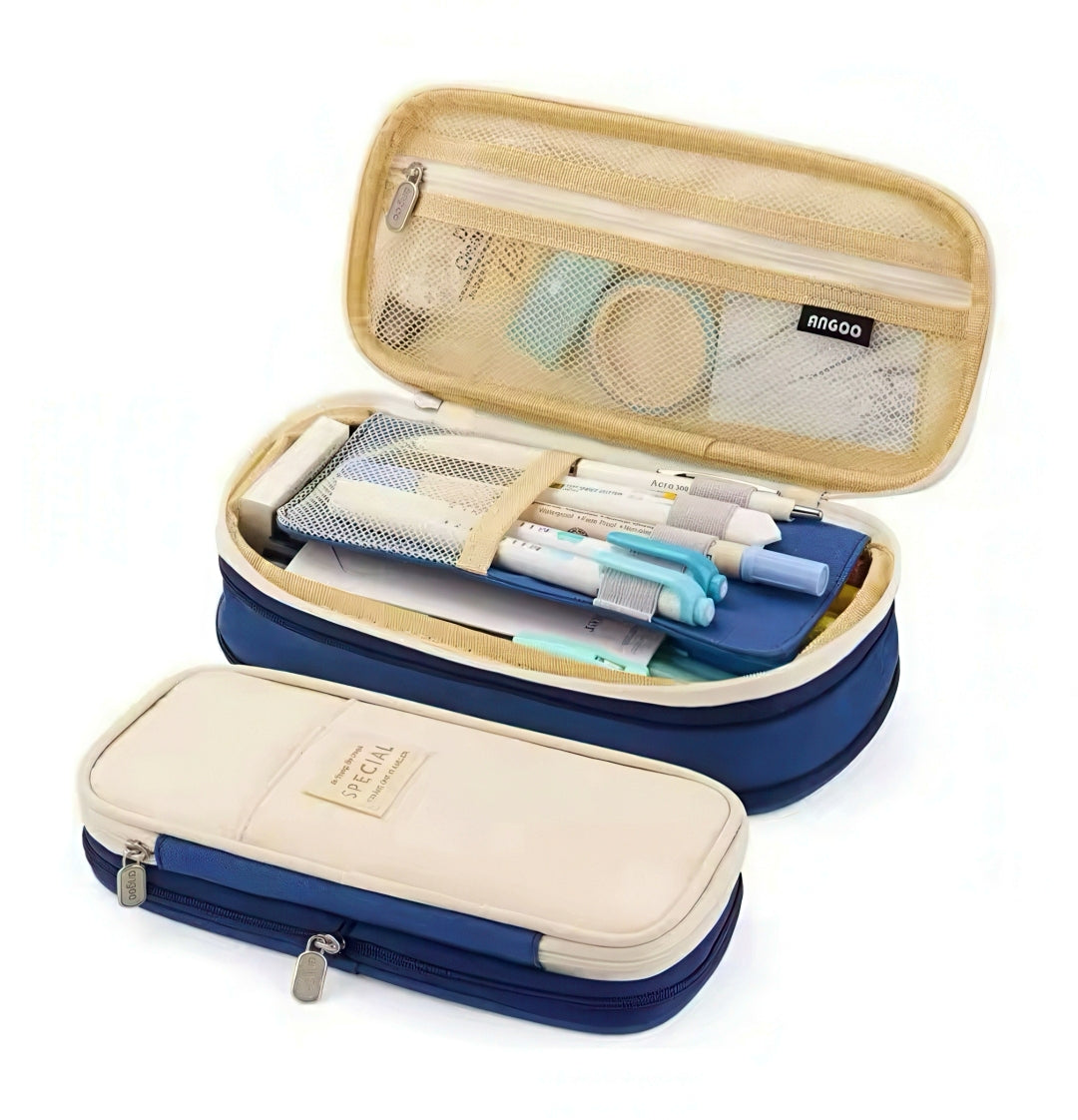 Korean Style Large Capacity Canvas Pencil Case