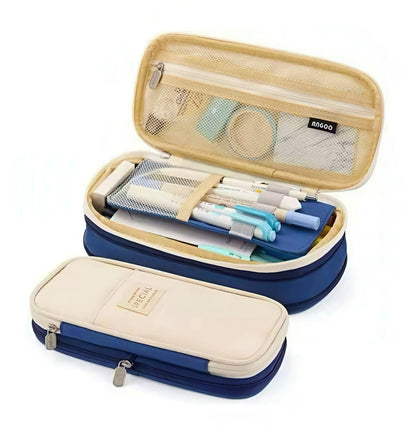 Korean Style Large Capacity Canvas Pencil Case