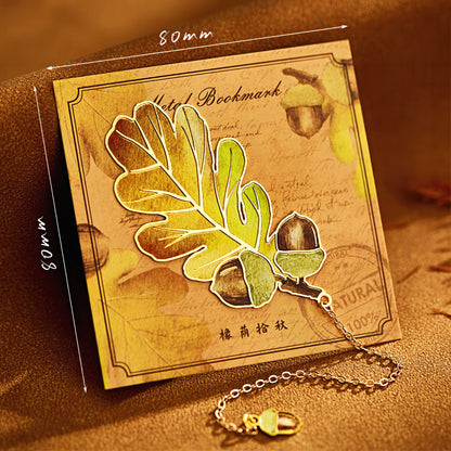 Autumn Leaf Metal Bookmark