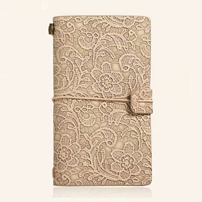 Morandi Color Floral Embossed Notebook