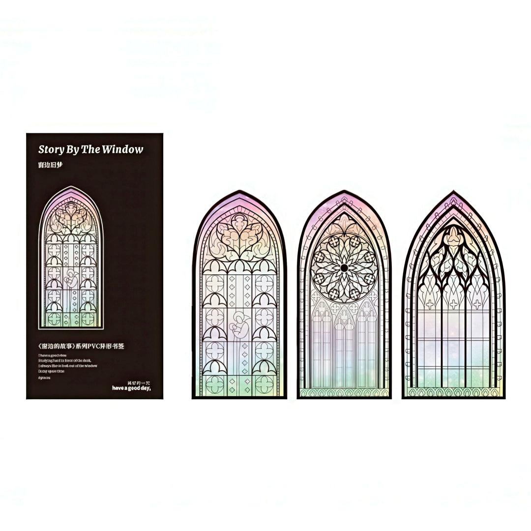 Story By The Window Translucent PVC Bookmark Set