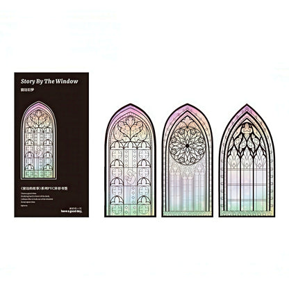 Story By The Window Translucent PVC Bookmark Set