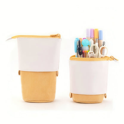 Colorful Retractable Stand Up Pencil Case