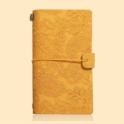 Morandi Color Floral Embossed Notebook