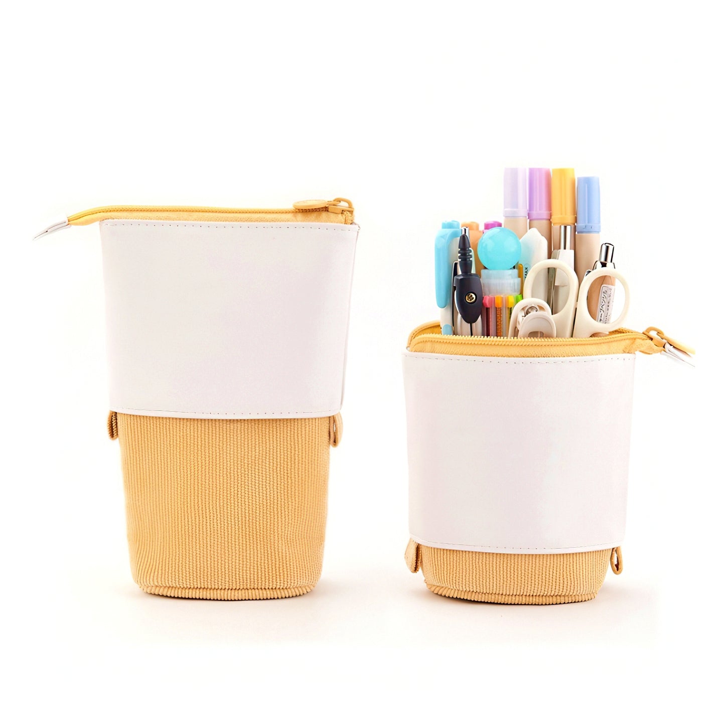 Vibrant Retractable Stand Up Pencil Case