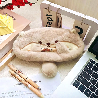 Cute Animal Plush Pencil Case