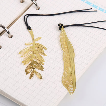 Retro Gold Plated Bookmark