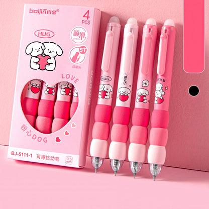 Cute Soft Grip Erasable Gel Pen Set