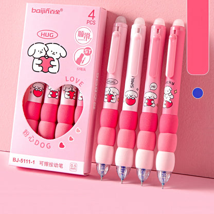 Cute Soft Grip Erasable Gel Pen Set