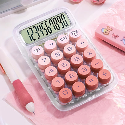 Transparent Calculator with Gradient Color Buttons