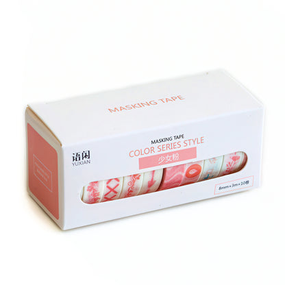 Colorful Patterns Washi Tape Set