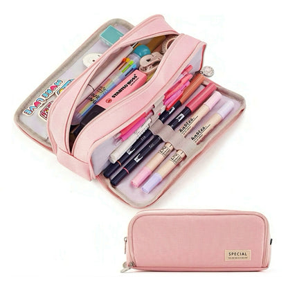Large Capacity Macaron Color Pencil Case