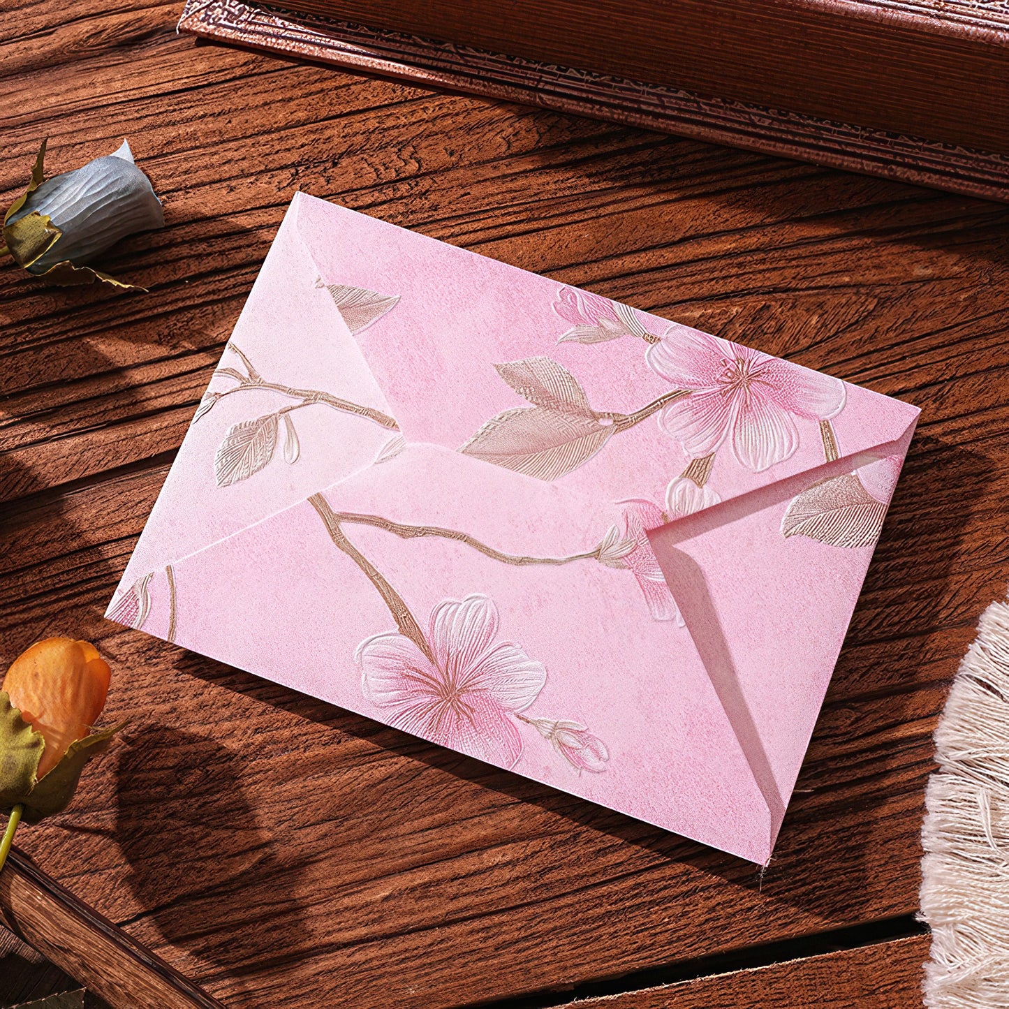 Elegant Floral Brocade Style Envelopes