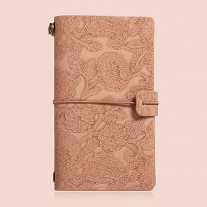 Morandi Color Floral Embossed Notebook