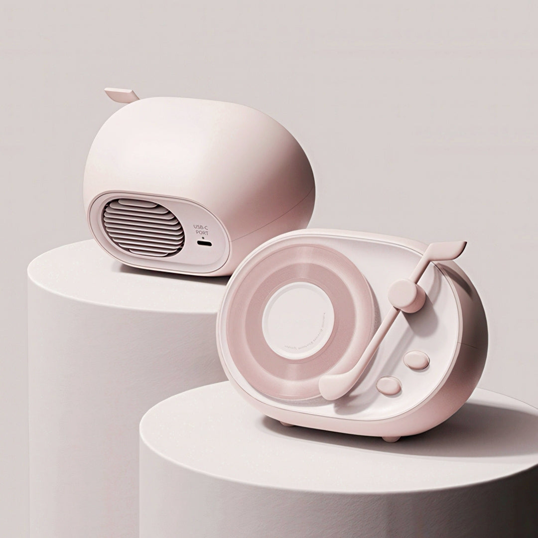 Cute Portable Bluetooth Speaker with Record Player Design