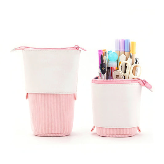 Vibrant Retractable Stand Up Pencil Case
