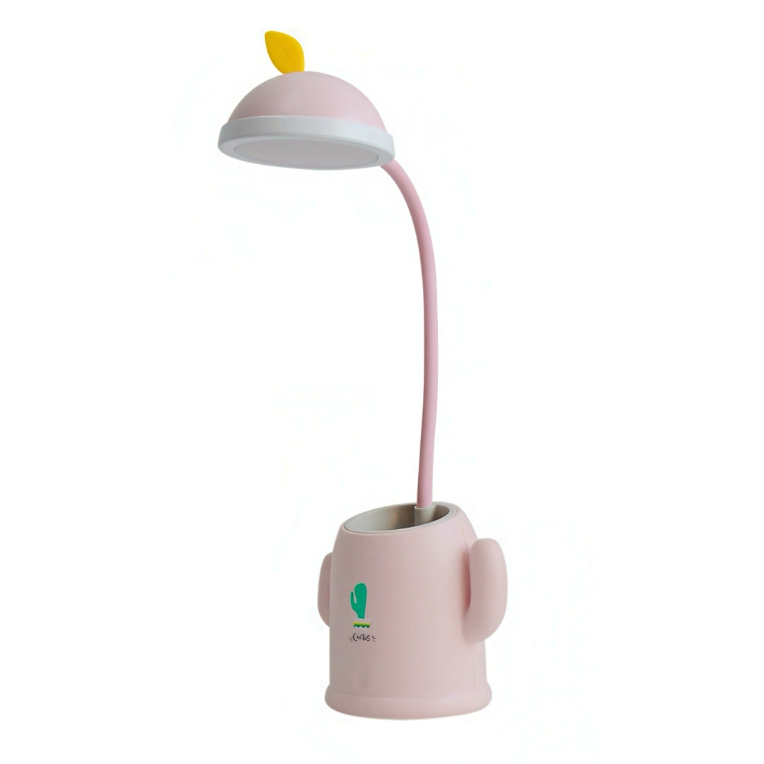 Rechargeable Desk Lamp with Cactus Shaped Pen Holder