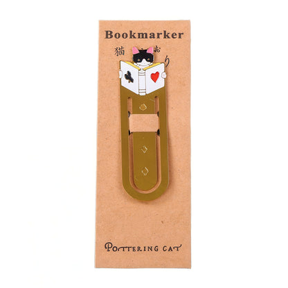 Pottering Cats Metal Bookmark