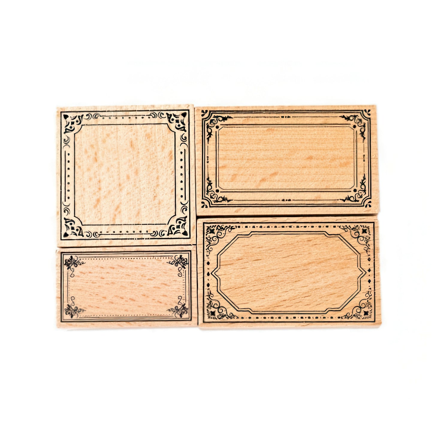 Baroque Style Border Wooden Stamp Set