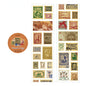 Retro Postage Stamp Sticker Roll
