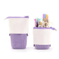 Colorful Retractable Stand Up Pencil Case