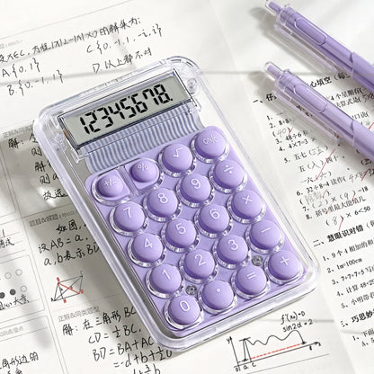 Colorful Pocket Calculator with Transparent Case