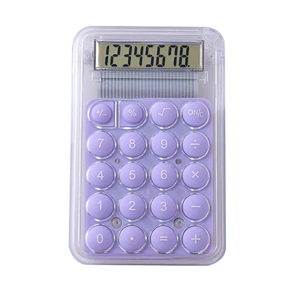 Colorful Pocket Calculator with Transparent Case