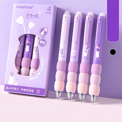 Cute Soft Grip Erasable Gel Pen Set
