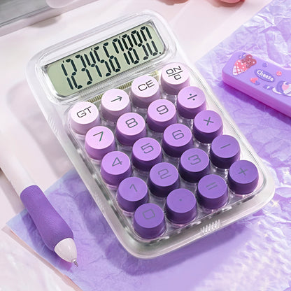 Transparent Calculator with Gradient Color Buttons